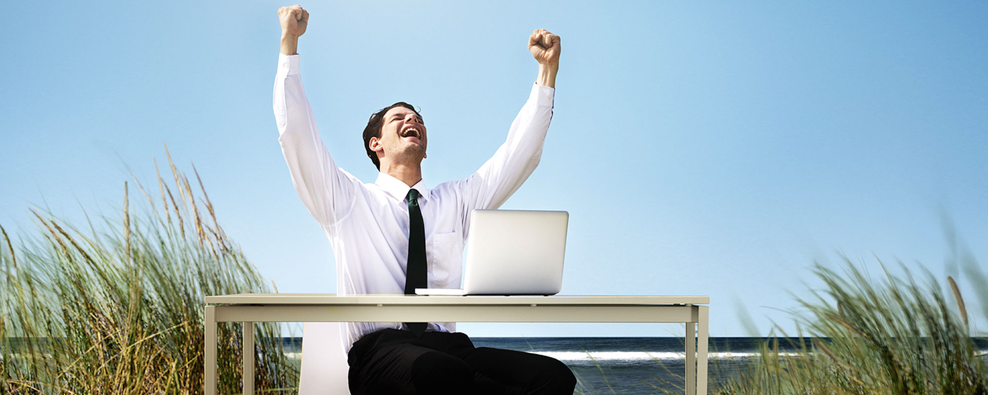 Visiting Guernsey on business.